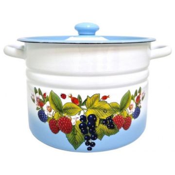 Кастрюля 8,0л, эмалированная, тонированная. Россия