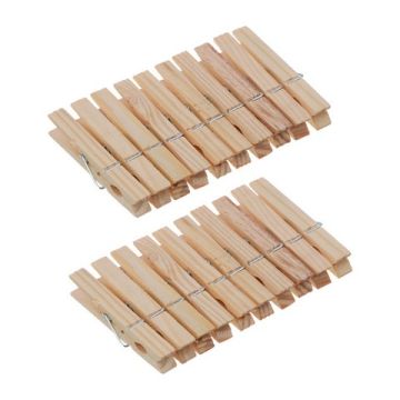 Набор прищепок 20 шт, натуральное дерево VETTA