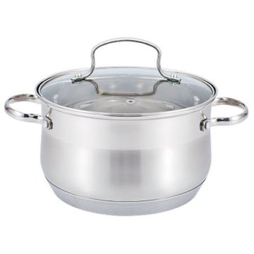 12 Кастрюля 6,5л (нжс, стекл. крышка, индукционное дно) Maesto Гонконг