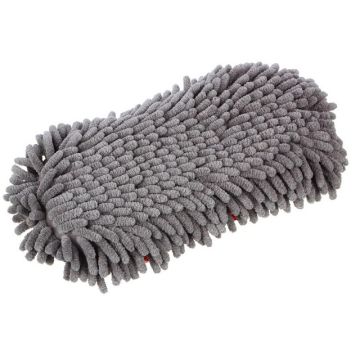 Губка для мытья автомобиля с ворсом, 24x11,5x5,5см.