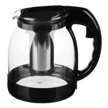 Чайник заварочный Ория 1,8л, ситечко из нержавеющей стали, стекло, ручка - пластик