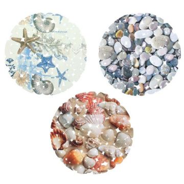 Коврик в раковину противоскользящий Яркий, ПВХ, диаметром 28см