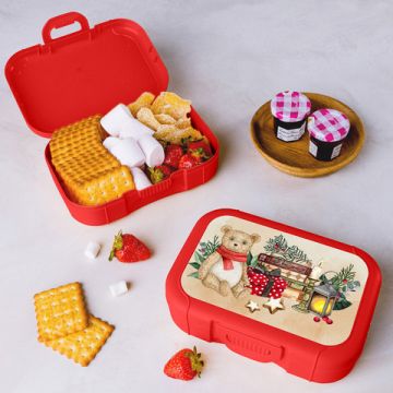 Ланч-бокс 0,85л, размером 18х12,5х5,5см, пластик