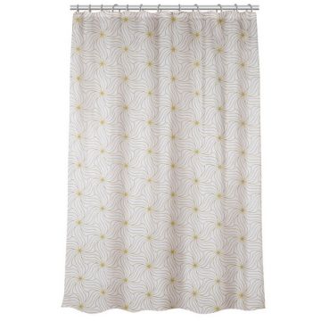 Шторка для ванной, ПЕВА, 30 г/м2, 180x180 см, Цветы