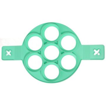 Форма для выпечки оладий, яичницы, котлет (размер 23,4*39,5*1,5см, силикон (цвет: микс)