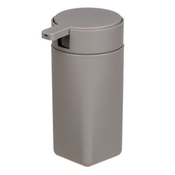 Дозатор для жидкого мыла, пластик, 350 мл, 14,5x9,5x7 см, бежевый