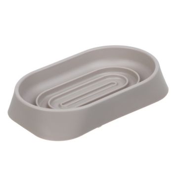 Мыльница, пластик, 13x7,5x2 см, бежевый.