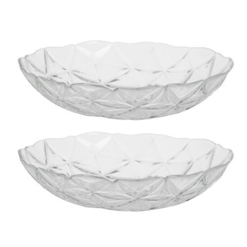 Тарека глубокая 22см, 2шт, стекло. PASABAHCE Эстрелла. Россия