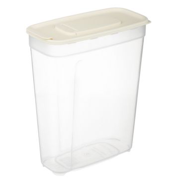 Банка 1,8л для сыпучих продуктов КУСКУС прямоугольный (170x85x205мм), пластик