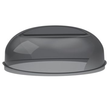 Крышка для СВЧ 26см, высота 10,5см, цвет: дымчатый. Россия