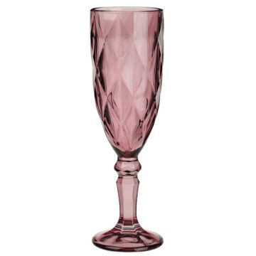 Бокал 160 мл, стекло, бордовый ромб MILLIMI