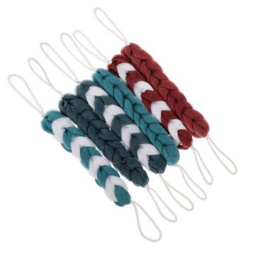 Мочалка косичка банная, полиэтилен, 70гр, 4-6 цветов