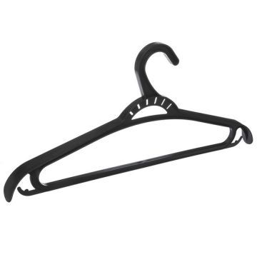 Вешалка для одежды пластик р. 48-50, цвет черный ХП
