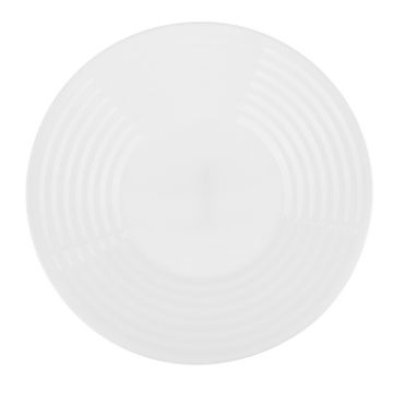 Тарелка 19см закусочная Millimi Бароло, белая, опаловое стекло