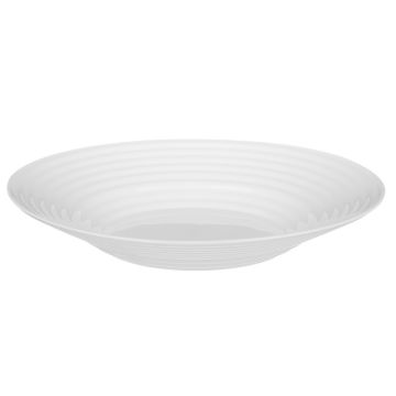 Тарелка 21,5см суповая Millimi Бароло, белая, опаловое стекло