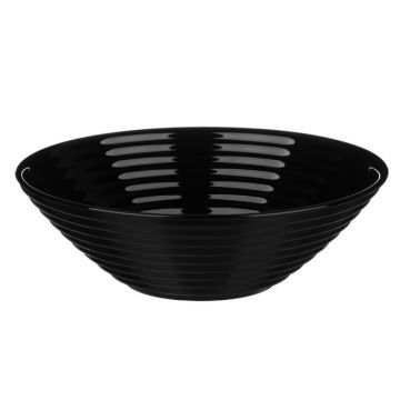 Салатник 16см Millimi Бароло, чёрный, опаловое стекло