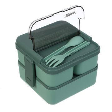 Ланч-бокс двухуровневый, премиум, полипропилен