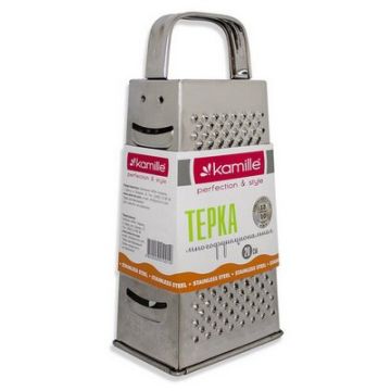Терка 4-гранная 21см, нержавеющая сталь. Kamille