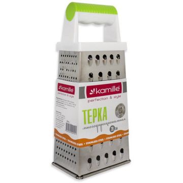 Терка 4-гранная 22см, нержавеющая сталь. Kamille