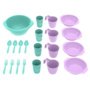 Набор посуды для пикника «Праздничный», 4 персоны, пластик (ПП). Россия