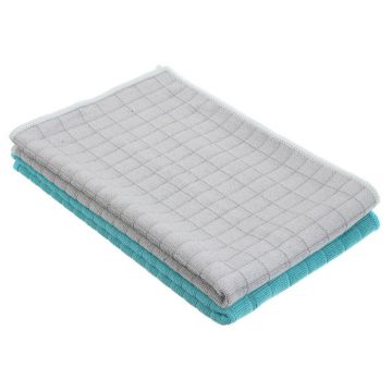 Тряпка для пола из микрофибры в клетку, 50х70см, 220г/кв.м, 2 цвета