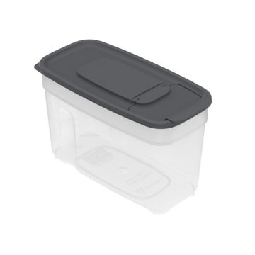 Контейнер 1л для сыпучих продуктов (пластик, графит) Россия