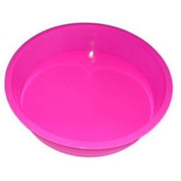 Форма для выпечки «Круг» (размер 24*5,5см, силикон (цвет: микс)