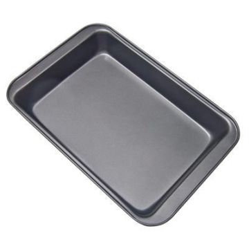 Противень глубокий (угл.сталь, 37,5*25,5*5см, антиприг. покрытие) Vetta