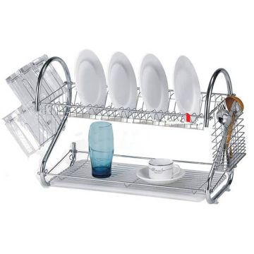 Сушилка для посуды  53*39*26,5см, из хромированной стали с поддоном Maestro Гонконг